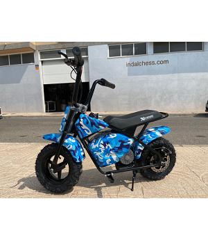 MOTO ELECTRICA INFANTIL DE 24V 250W, SIN RUEDINES, LIMITADOR VELOCIDAD POLOROAN1925__AZU